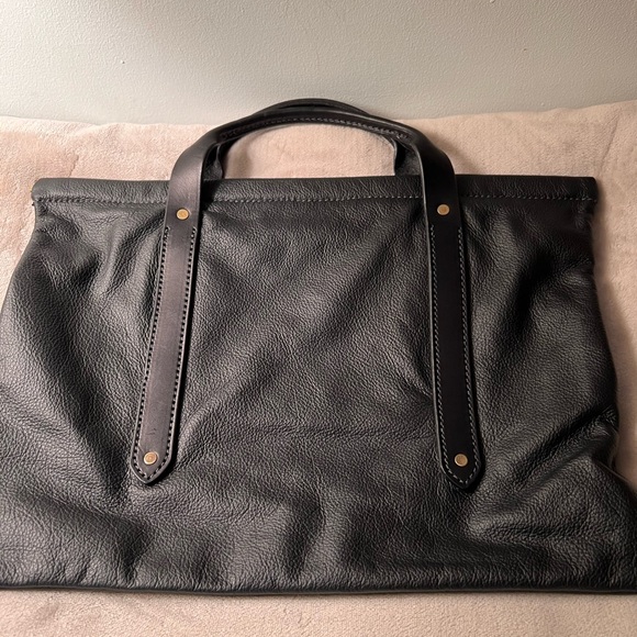Coblentz black leather briefcase / tote - Picture 5 of 10